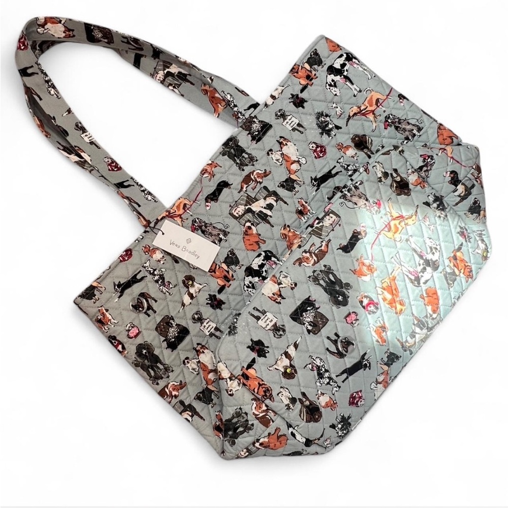 NWT Vera Bradley Gray Quilted “Best in Show” large tote